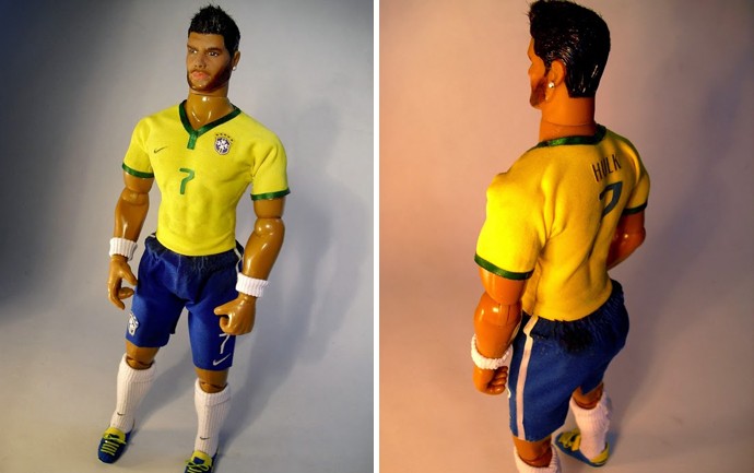 Boneco em plástico do Neymar Jr - Seleção Brasileira de