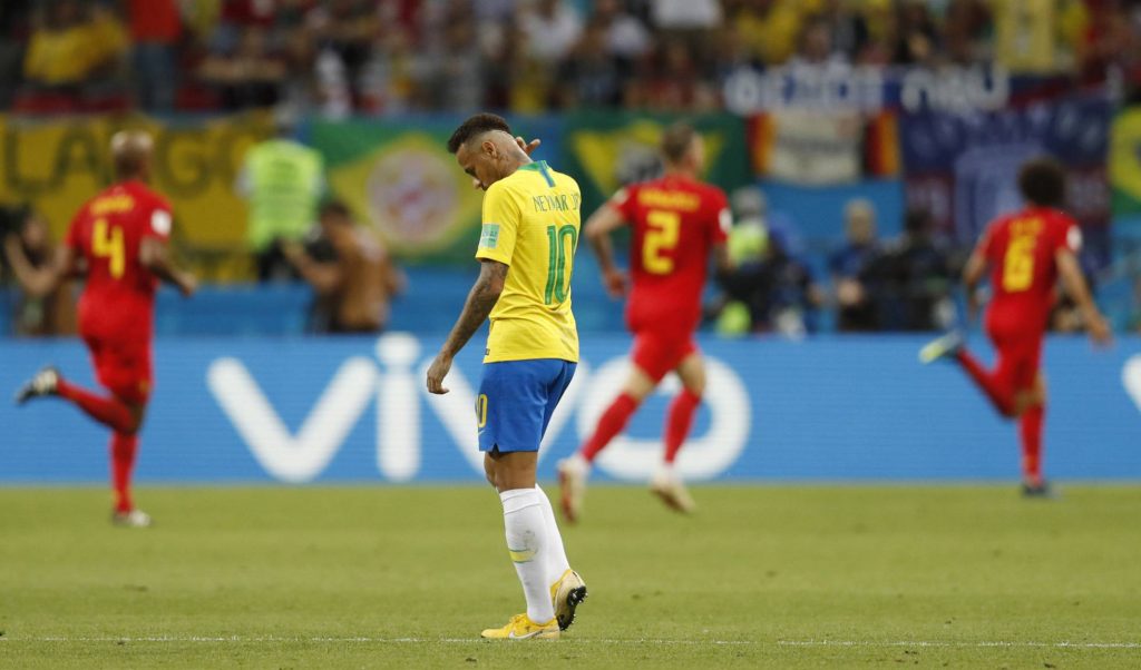 Brasil perde para a Bélgica e está fora da Copa do Mundo