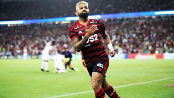 Gabigol é o 3º maior artilheiro do mundo desde o início da