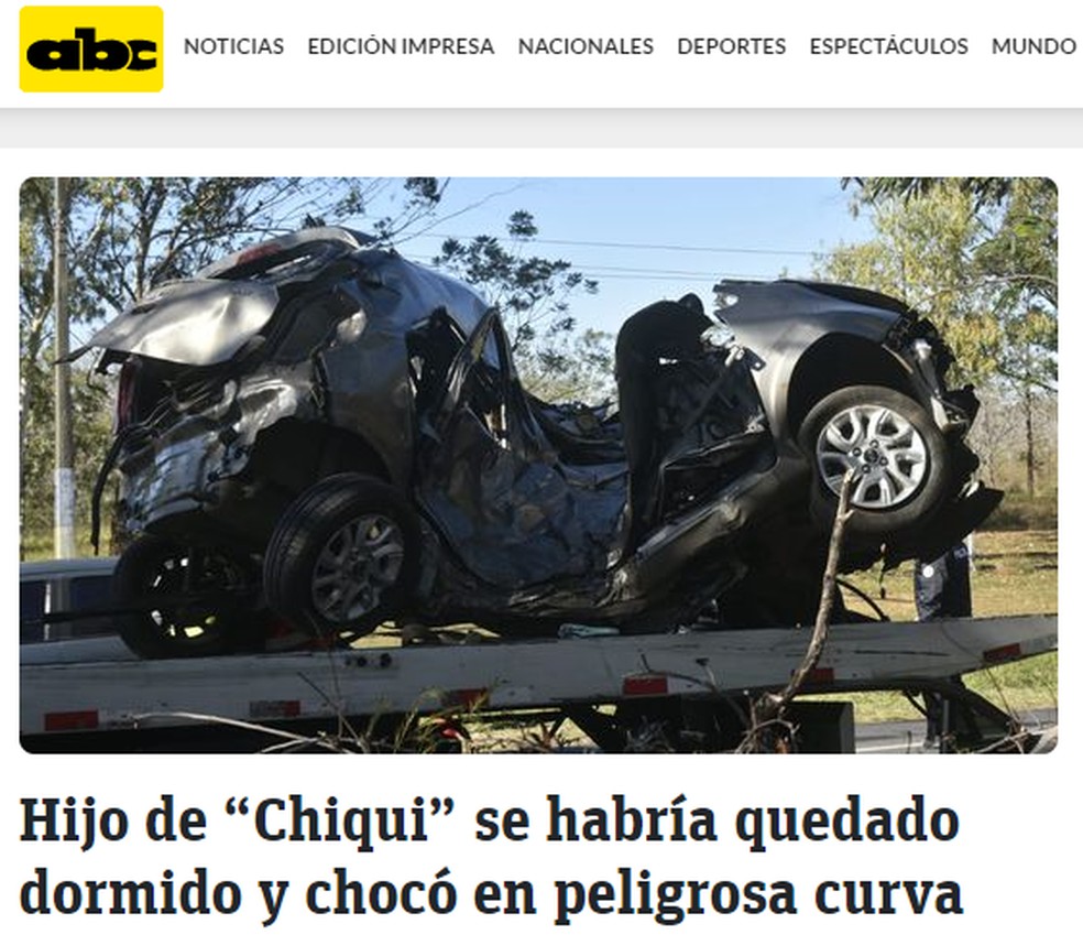 Filho Do Ex lateral Arce Morre Ap s Grave Acidente De Carro WSCOM